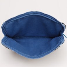 画像5: ネイビーフローラル・キルティング・15インチ・ノートパソコンケース (5)