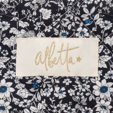 画像6: ネイビーフローラル・キルティング・13インチ・ノートパソコンケース (6)