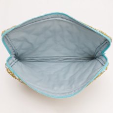 画像5: マスタードフローラル・キルティング・13インチ・ラップトップケース (5)