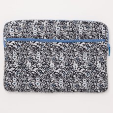 画像3: ネイビーフローラル・キルティング・15インチ・ノートパソコンケース (3)