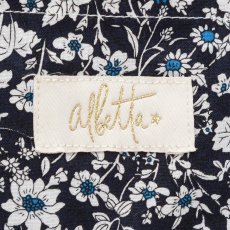 画像7: ネイビーフローラル・フリルキルティング・バッグ (7)