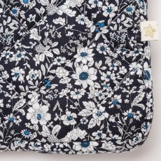 画像7: ネイビーフローラル・キルティング・15インチ・ノートパソコンケース (7)