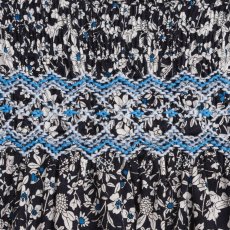 画像7: ダークブルーフラワー・ハンドスモック・ドレス_6_12ヶ月(身長 80-85cm) (7)