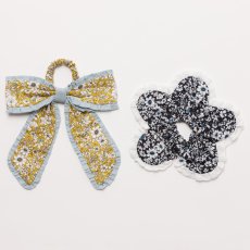 画像1: フローラル・リボン・シュシュセット1 (1)