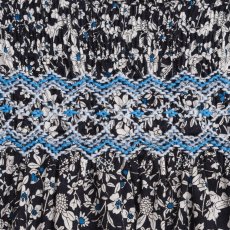 画像7: ダークブルーフラワー・ハンドスモック・ドレス_3_4歳(身長 98-103cm) (7)