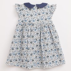 画像12: ブルーフローラルプリント・ハンドスモック・ドレス_5〜6歳(身長 108-114cm) (12)