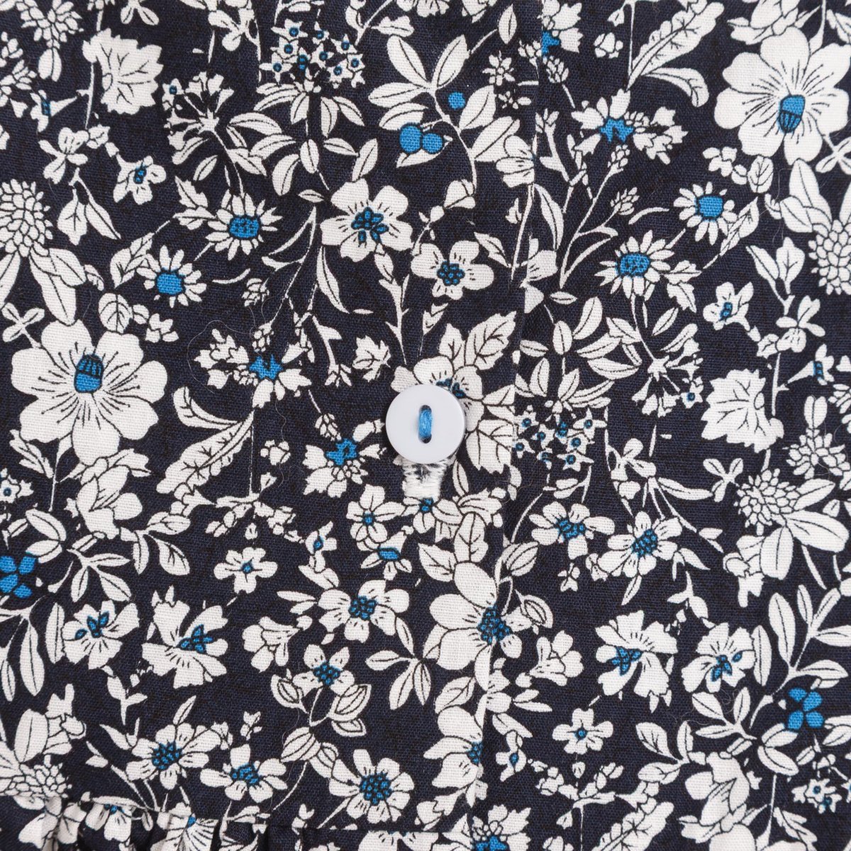 画像8: ダークブルーフラワー・ハンドスモック・ドレス_3_4歳(身長 98-103cm) (8)