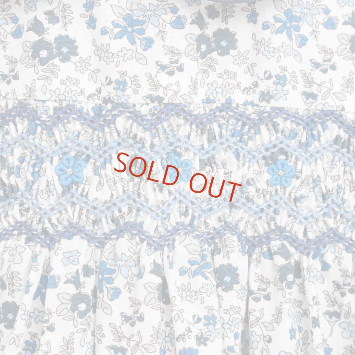 画像17: ブルーフローラルプリント・ハンドスモック・ドレス_1_2歳(身長 85-92cm) (17)