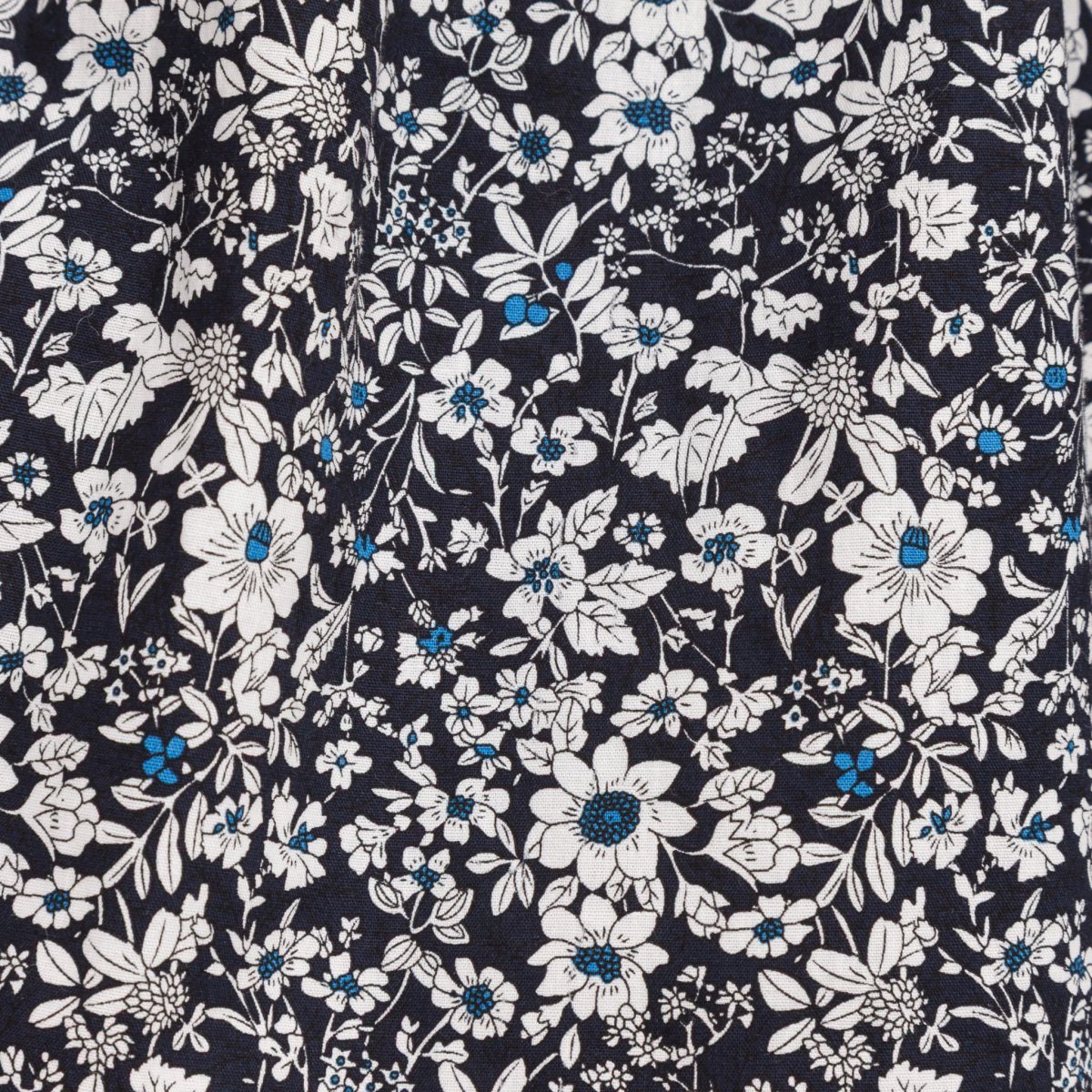 画像9: ダークブルーフラワー・ハンドスモック・ドレス_1_2歳(身長 85-92cm) (9)