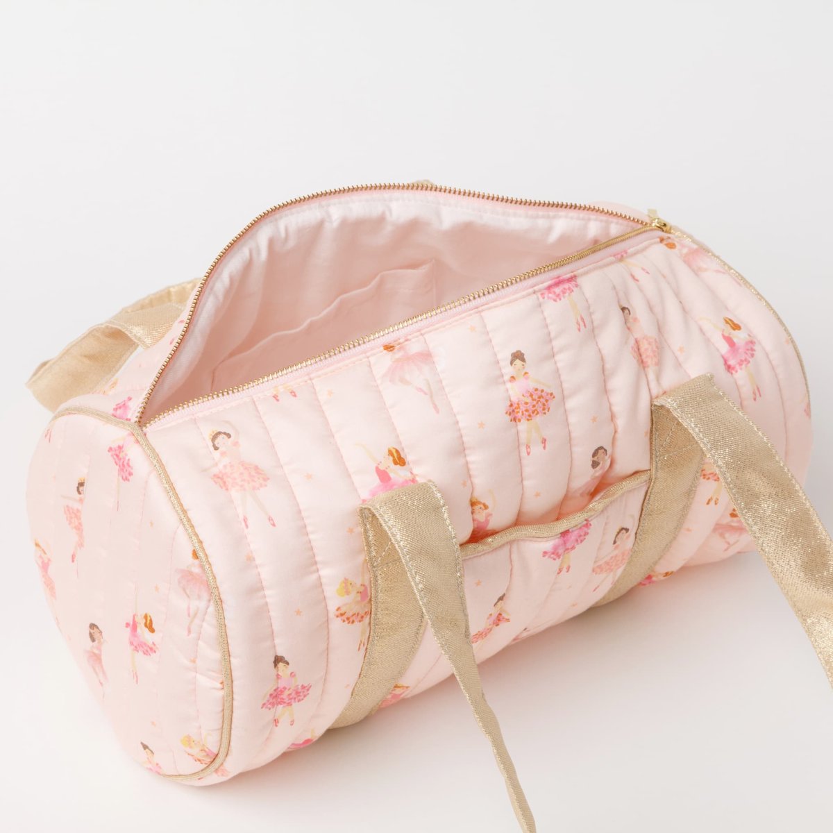 画像10: ブラッシュ・バレリーナ・プリントキルティング・ダッフルバッグ (10)