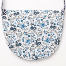 画像5: ブルーフローラルプリント・クロス・バッグ (5)