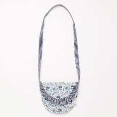 画像3: ブルーフローラルプリント・クロス・バッグ (3)