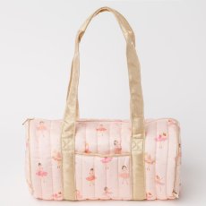 画像4: ブラッシュ・バレリーナ・プリントキルティング・ダッフルバッグ (4)