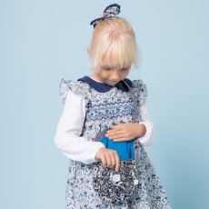 画像2: ダークネイビーフローラルプリント・クロス・バッグ (2)