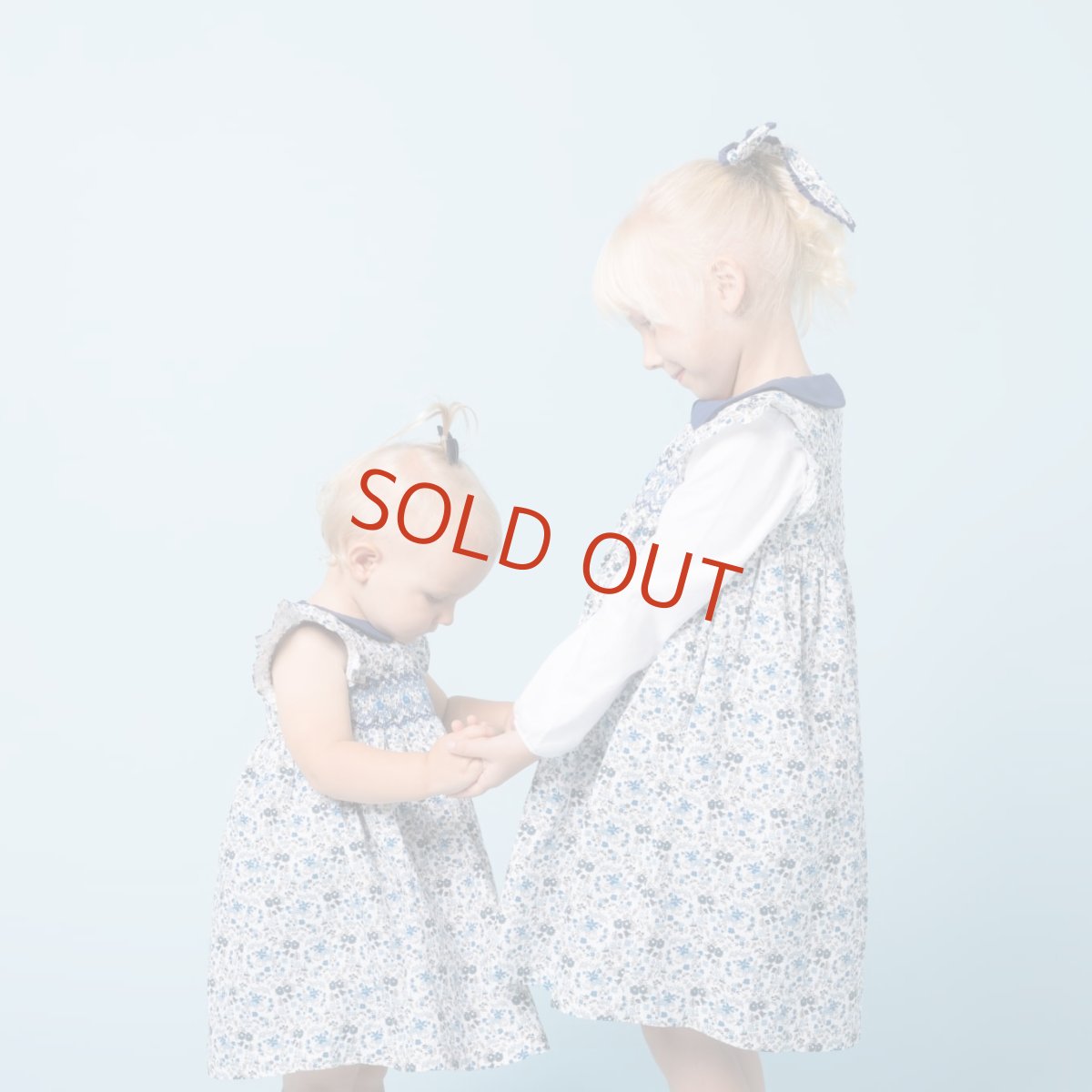 画像20: ブルーフローラルプリント・ハンドスモック・ドレス_1_2歳(身長 85-92cm) (20)