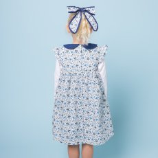 画像3: ブルーフローラルプリント・ハンドスモック・ドレス_2〜3歳(身長 92-98cm) (3)