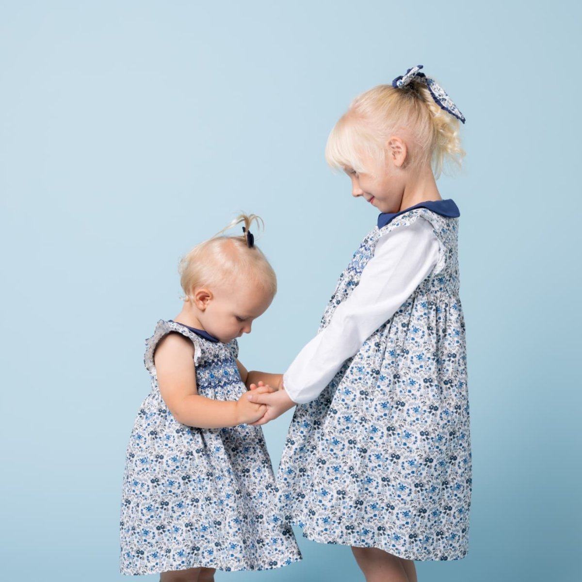 画像20: ブルーフローラルプリント・ハンドスモック・ドレス_5〜6歳(身長 108-114cm) (20)