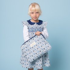 画像4: ブルーフローラル・キルティング・13インチ・ノートパソコンケース (4)