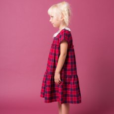 画像2: ティアード・レッドタータン・ドレス_4_5歳(身長 103-108cm) (2)