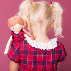 画像5: ティアード・レッドタータン・ドレス_4_5歳(身長 103-108cm) (5)