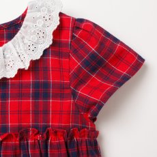 画像9: ティアード・レッドタータン・ドレス_1_2歳(身長 85-92cm) (9)