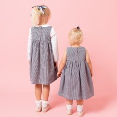 画像15: ダークブルー・ギンガムチェック・ハンドスモック・ドレス_1_2歳(身長 85-92cm) (15)