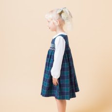 画像2: チェック柄・スモック・ドレス_1_2歳(身長 85-92cm) (2)