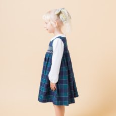 画像2: チェック柄・スモック・ドレス_4_5歳(身長 103-108cm) (2)