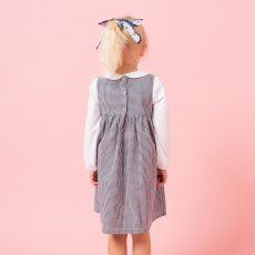 画像3: ダークブルー・ギンガムチェック・ハンドスモック・ドレス_6_12ヶ月(身長 80-85cm) (3)