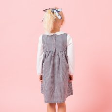 画像3: ダークブルー・ギンガムチェック・ハンドスモック・ドレス_4_5歳(身長 103-108cm) (3)