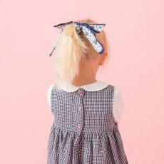 画像6: ダークブルー・ギンガムチェック・ハンドスモック・ドレス_3_4歳(身長 98-103cm) (6)