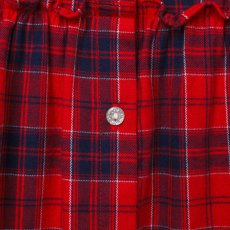 画像12: ティアード・レッドタータン・ドレス_2_3歳(身長 92-98cm) (12)