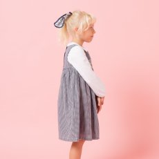 画像4: ダークブルー・ギンガムチェック・ハンドスモック・ドレス_3_4歳(身長 98-103cm) (4)