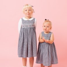 画像16: ダークブルー・ギンガムチェック・ハンドスモック・ドレス_6_12ヶ月(身長 80-85cm) (16)