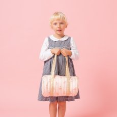 画像1: ブラッシュ・バレリーナ・プリントキルティング・ダッフルバッグ (1)