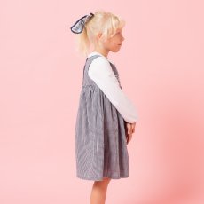 画像4: ダークブルー・ギンガムチェック・ハンドスモック・ドレス_6_12ヶ月(身長 80-85cm) (4)