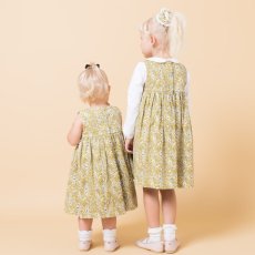 画像11: イエローフローラル・プリントハンドスモック・ドレス_1_2歳(身長 85-92cm) (11)