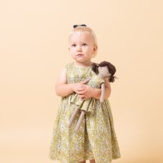 画像6: イエローフローラルプリント・ハンドスモック・ドレス_5_6歳(身長 108-114cm) (6)