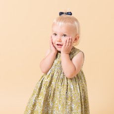 画像5: イエローフローラルプリント・ハンドスモック・ドレス_5_6歳(身長 108-114cm) (5)