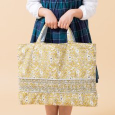 画像2: マスタード・フローラル・ハンドスモック・バッグ (2)