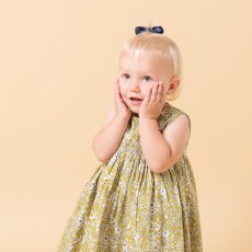 画像5: イエローフローラルプリント・ハンドスモック・ドレス_3_4歳(身長 98-103cm) (5)