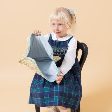 画像4: マスタードフローラル・キルティング・13インチ・ラップトップケース (4)