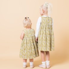 画像11: イエローフローラルプリント・ハンドスモック・ドレス_4_5歳(身長 103-108cm) (11)