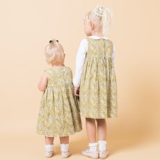 画像11: イエローフローラルプリント・ハンドスモック・ドレス_2_3歳(身長 92-98cm) (11)