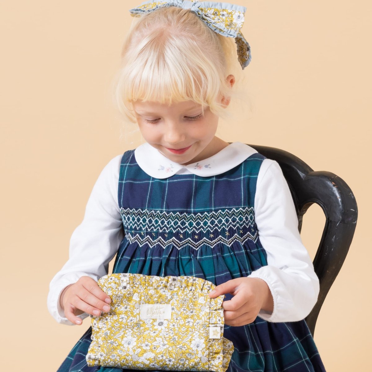 画像3: マスタードフローラル・ジュエリ・ーポーチ (3)