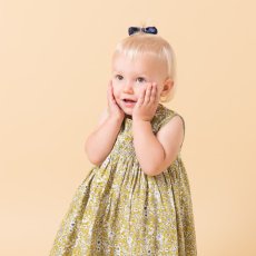 画像5: イエローフローラルプリント・ハンドスモック・ドレス_2_3歳(身長 92-98cm) (5)