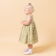 画像4: イエローフローラルプリント・ハンドスモック・ドレス_5_6歳(身長 108-114cm) (4)