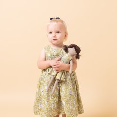 画像6: イエローフローラル・プリントハンドスモック・ドレス_1_2歳(身長 85-92cm) (6)