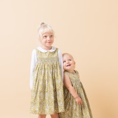 画像9: イエローフローラル・プリントハンドスモック・ドレス_6_12ヶ月(身長 80-85cm) (9)