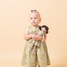 画像7: イエローフローラルプリント・ハンドスモック・ドレス_3_4歳(身長 98-103cm) (7)